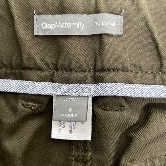 Gap Maternity Cargo Pants Sz 6 Olive - Picture 7 of 8